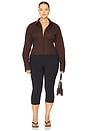 view 8 of 8 by Marianna Elsie Shirt in Chocolate Brown