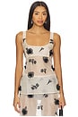 view 1 of 6 by Marianna Minah Top in Nude & Black