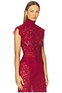 view 3 of 8 by Marianna Zelie Top in Burgundy