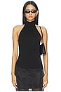 view 1 of 10 Claudette Halter Knit Top in Black