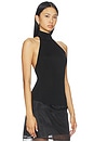 view 3 of 10 Claudette Halter Knit Top in Black