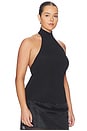 view 4 of 10 Claudette Halter Knit Top in Black
