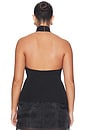 view 6 of 10 Claudette Halter Knit Top in Black