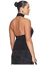view 8 of 10 Claudette Halter Knit Top in Black