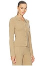 view 2 of 4 by Marianna Berke Button Down Top in Camel