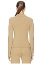 view 3 of 4 by Marianna Berke Button Down Top in Camel