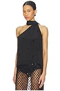 view 3 of 6 by Marianna Brynn Embellished Top in Black