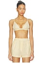 view 1 of 5 Romy Bra Top in Yellow Stripe
