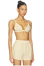 view 2 of 5 Romy Bra Top in Yellow Stripe