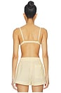 view 3 of 5 Romy Bra Top in Yellow Stripe