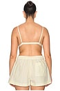 view 6 of 9 Romy Bra Top in Yellow Stripe