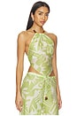 view 2 of 4 Nyra Top in Green Riviera Abstract