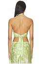 view 3 of 4 Nyra Top in Green Riviera Abstract