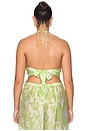 view 6 of 8 Nyra Top in Green Riviera Abstract