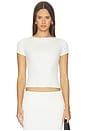 view 1 of 4 Jordin Short Sleeve Rib Top in Ivory