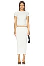 view 4 of 4 Jordin Short Sleeve Rib Top in Ivory