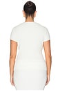 view 6 of 8 Jordin Short Sleeve Rib Top in Ivory