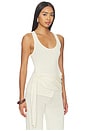 view 2 of 4 Lilyann Drape Tank in Cream