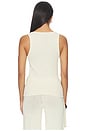 view 5 of 8 Lilyann Drape Tank in Cream
