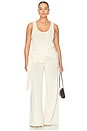 view 8 of 8 Lilyann Drape Tank in Cream