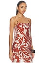 view 2 of 4 Caila Top in Brown Riviera Abstract
