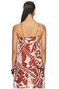view 5 of 8 Caila Top in Brown Riviera Abstract