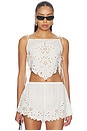 view 2 of 5 Noire Top in White