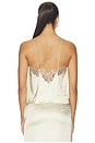 view 3 of 4 Geneia Cami Top in Pale Yellow