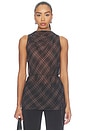 view 1 of 5 Albany Top in Brown Plaid