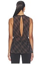 view 4 of 5 Albany Top in Brown Plaid