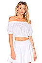 view 1 of 5 x REVOLVE The Ruffle Crop Top in White