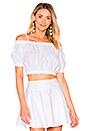 view 2 of 5 x REVOLVE The Ruffle Crop Top in White