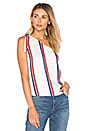 view 1 of 4 x REVOLVE The Tied One Shoulder in Navy & Red Stripe