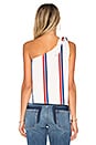 view 3 of 4 x REVOLVE The Tied One Shoulder in Navy & Red Stripe