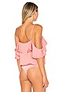 view 4 of 5 MONO DE HOMBROS DESCUBIERTOS in Salmon