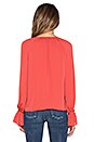 view 3 of 5 The Boho Blouse in Red Orange