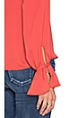 view 5 of 5 The Boho Blouse in Red Orange