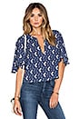 view 1 of 4 BLUSA THE BILLOWY in Blue Floral