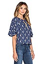 view 2 of 4 BLUSA THE BILLOWY in Blue Floral