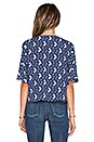 view 3 of 4 BLUSA THE BILLOWY in Blue Floral