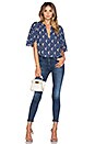 view 4 of 4 BLUSA THE BILLOWY in Blue Floral