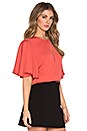 view 2 of 4 The Billowy Blouse in Red Orange