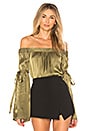 view 1 of 4 DELIA 오프숄더 블라우스 in Olive