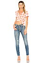 view 4 of 4 The Lani Wrap Top in Sherbert Orange