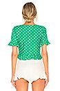 view 4 of 4 The Lucia Blouse in Green Dot