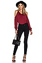 view 4 of 5 x REVOLVE The Shoulder Blouse in Maroon
