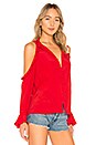 view 2 of 4 BLOUSE ÉPAULES APPARENTES THE BELL in Red