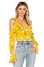 view 1 of 4 The Santo Blouse in Yellow Meadow Floral