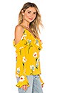 view 2 of 4 The Santo Blouse in Yellow Meadow Floral