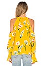 view 3 of 4 The Santo Blouse in Yellow Meadow Floral